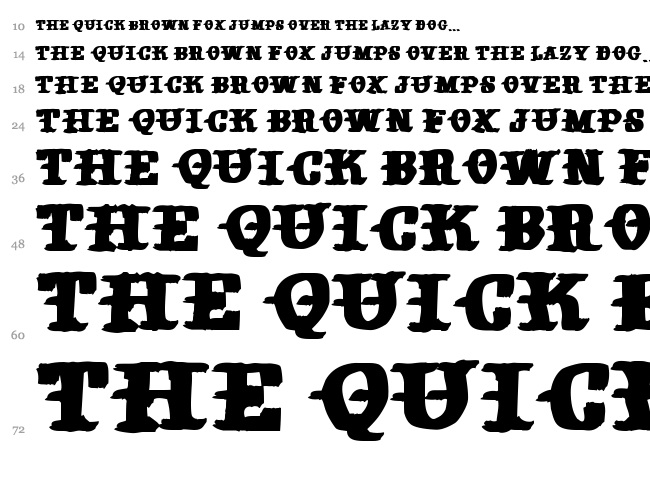 Old Sailor font waterfall